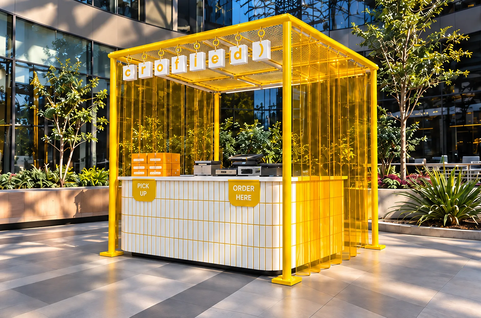 Abu Dhabi Food Kiosk Fabrication