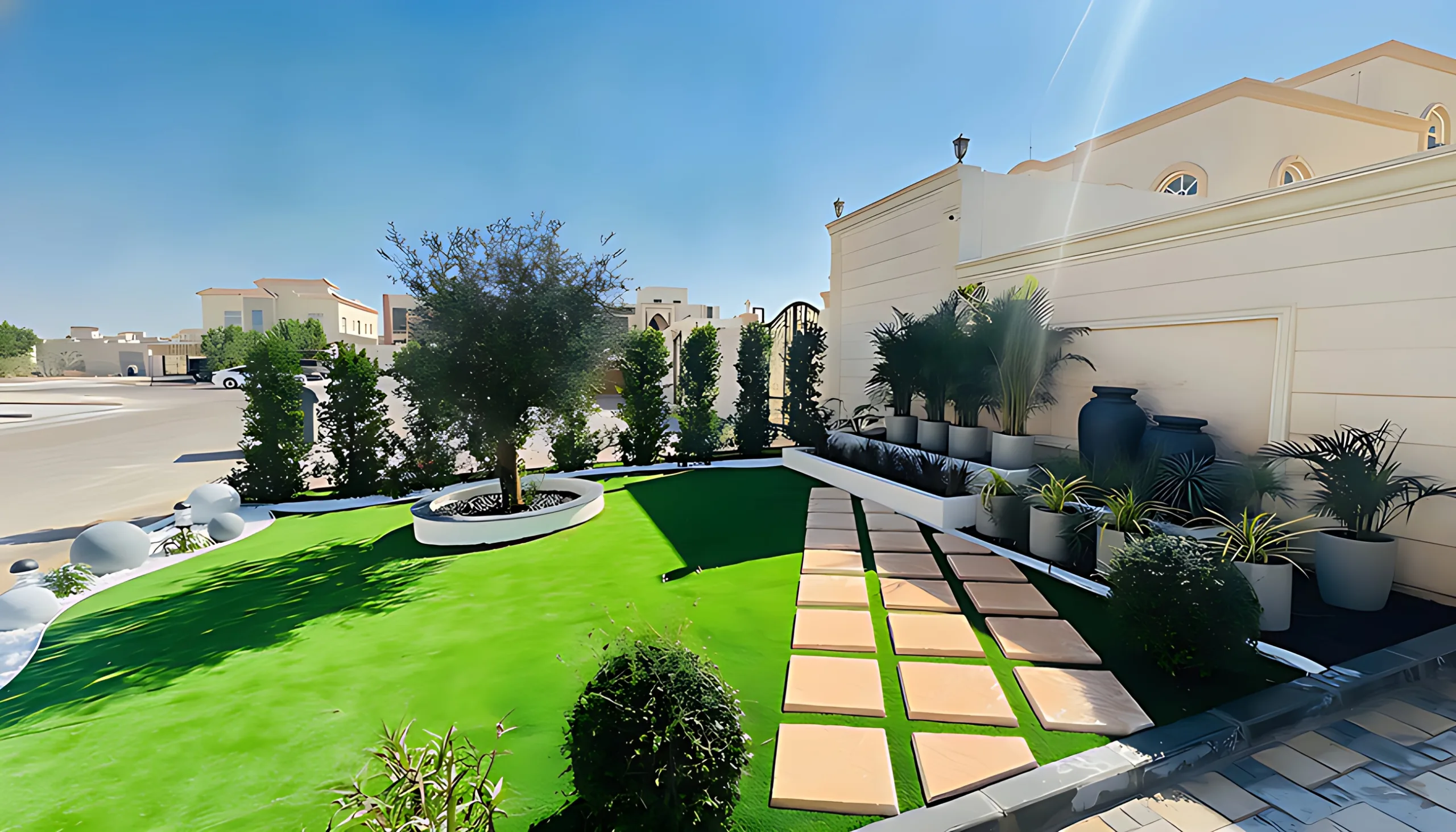 Al Shamkha Villa Landscaping