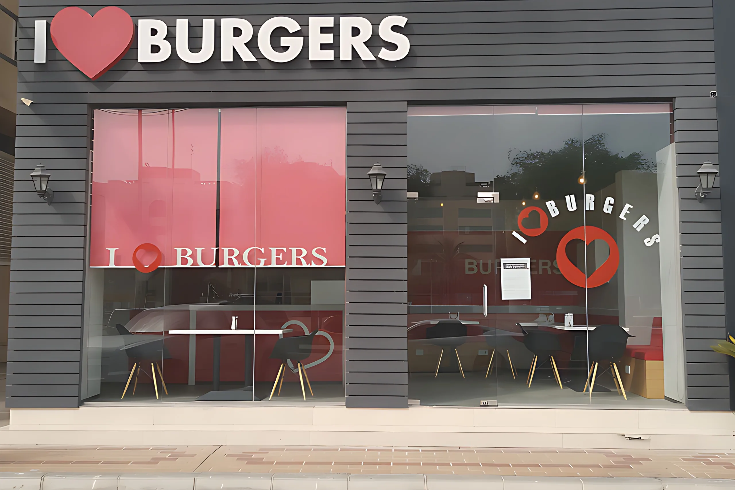 I Love Burger Restaurant Fit-Out