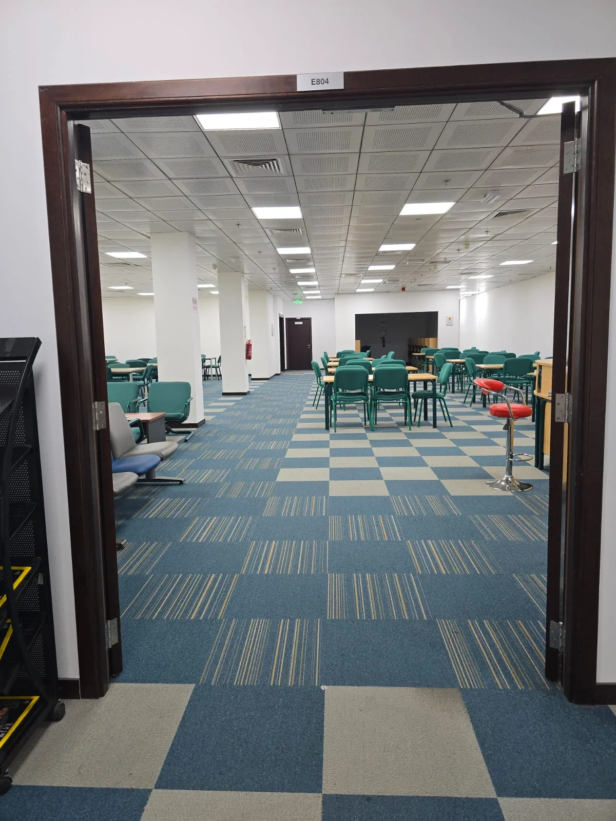Library Carpet Installation - before