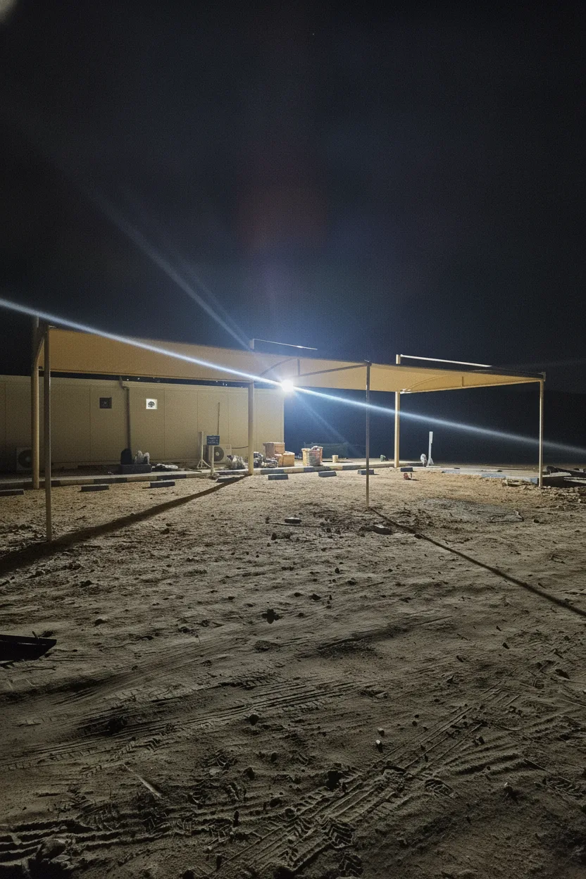 Qusahwira Car Park Shade Structure